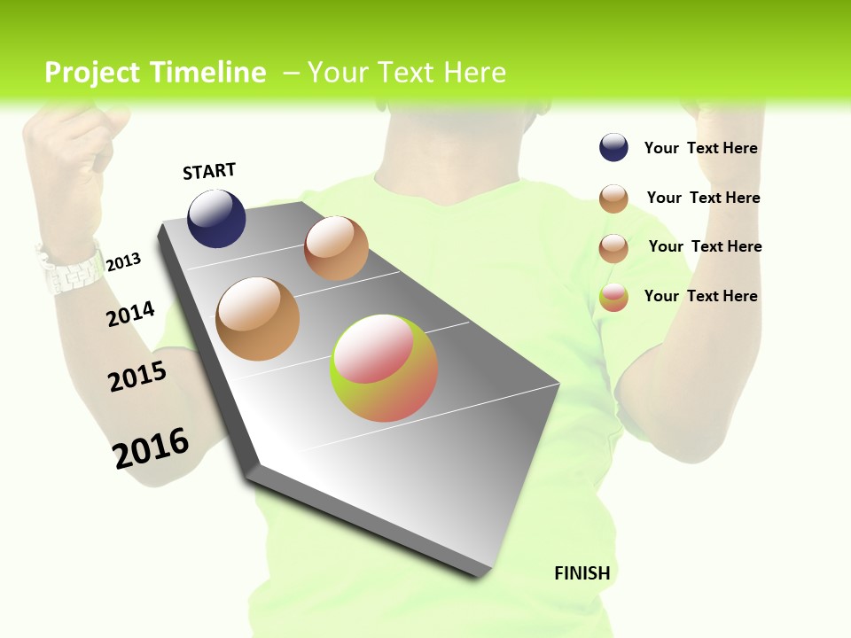 Success Achieved Men PowerPoint Template