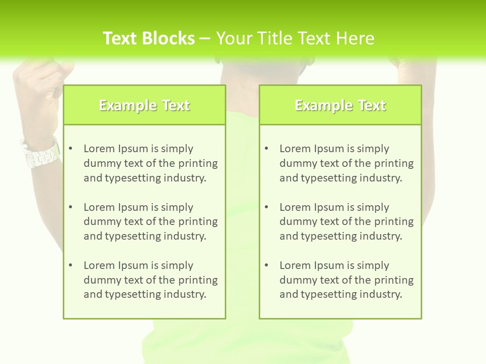 Success Achieved Men PowerPoint Template