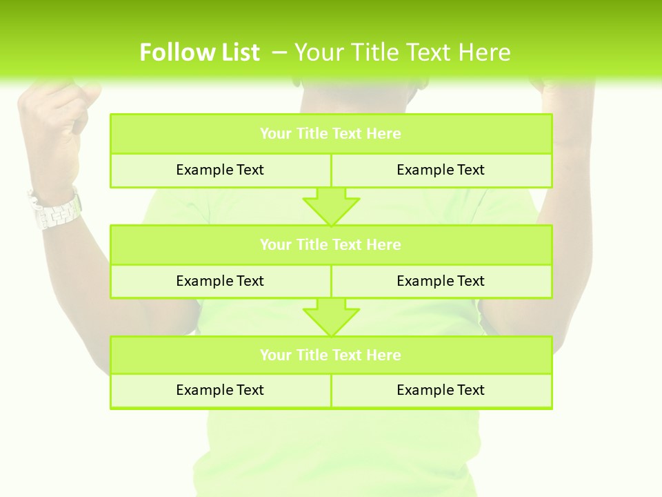 Success Achieved Men PowerPoint Template