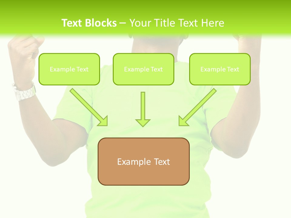 Success Achieved Men PowerPoint Template