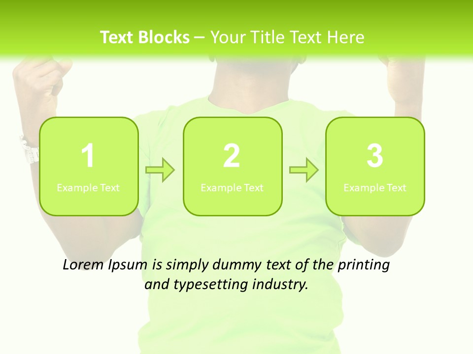 Success Achieved Men PowerPoint Template