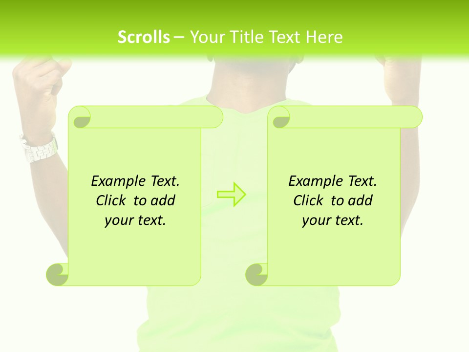 Success Achieved Men PowerPoint Template