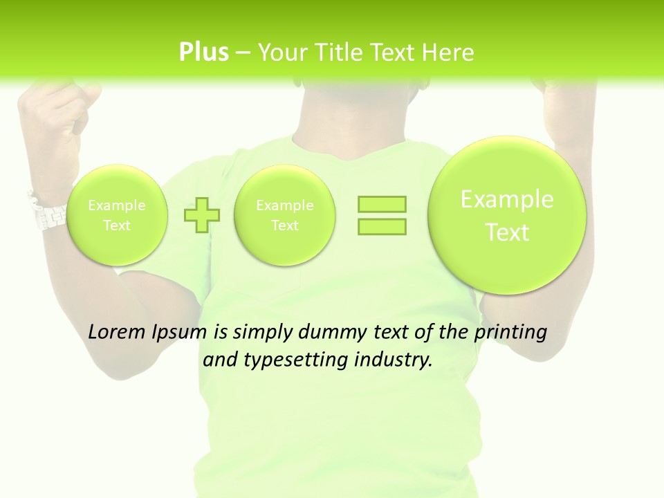 Success Achieved Men PowerPoint Template