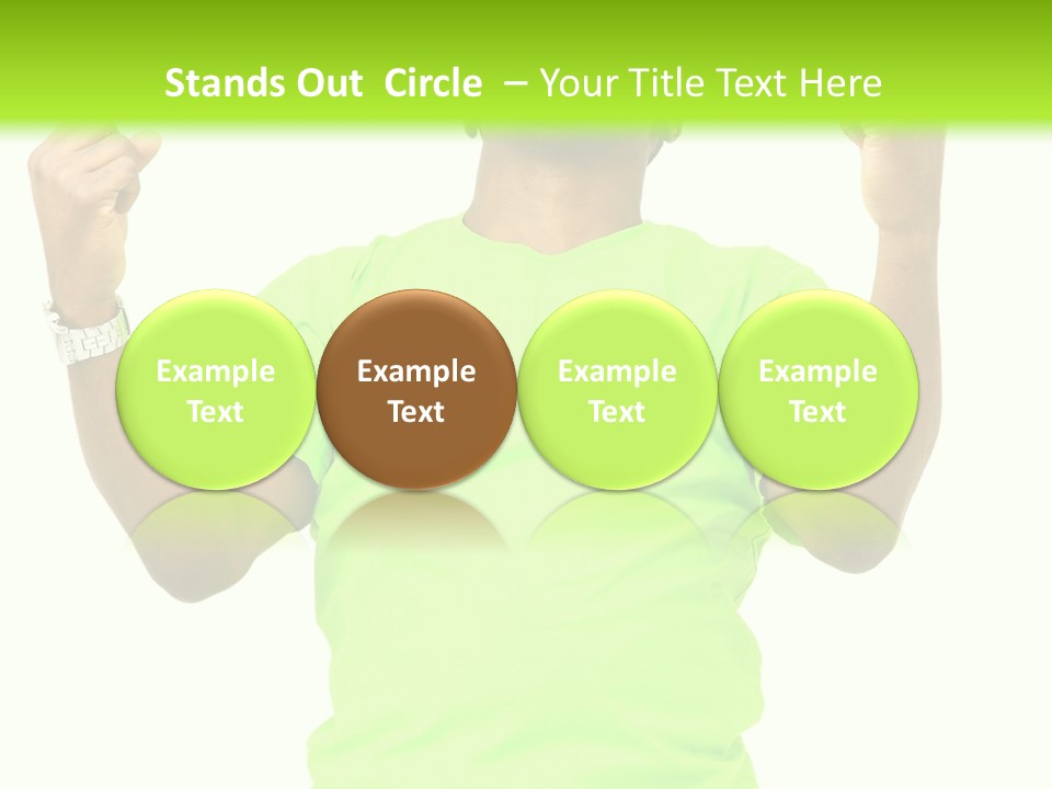 Success Achieved Men PowerPoint Template