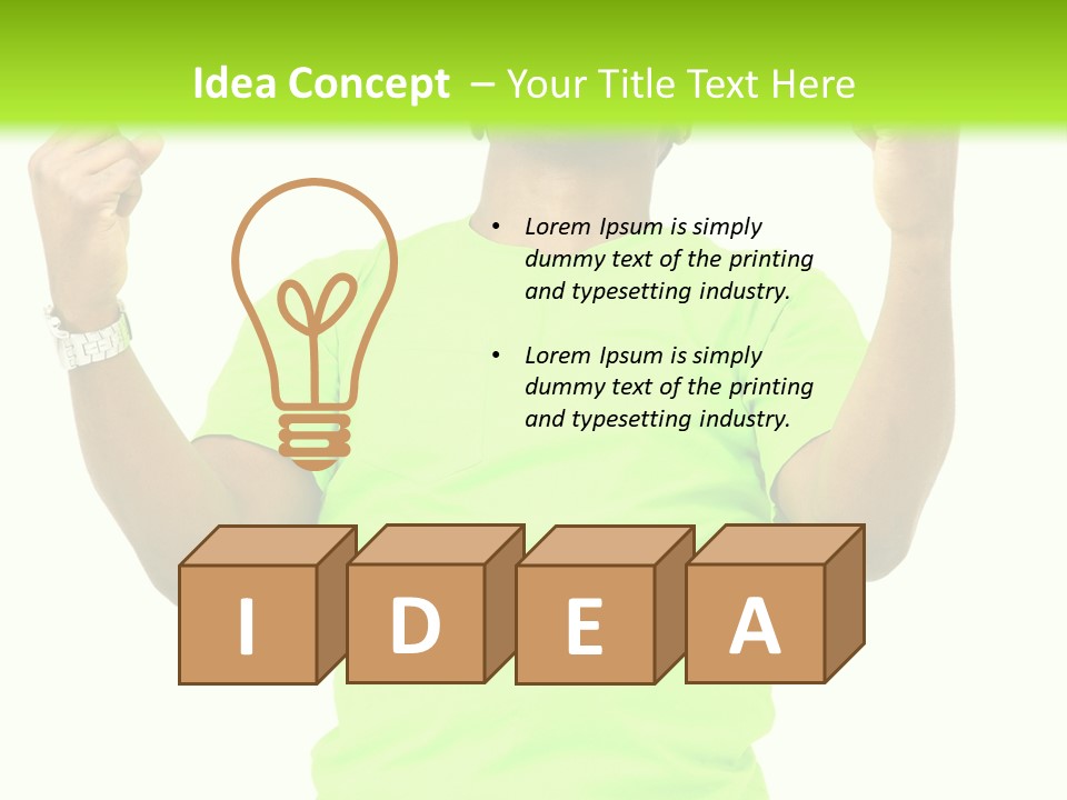 Success Achieved Men PowerPoint Template