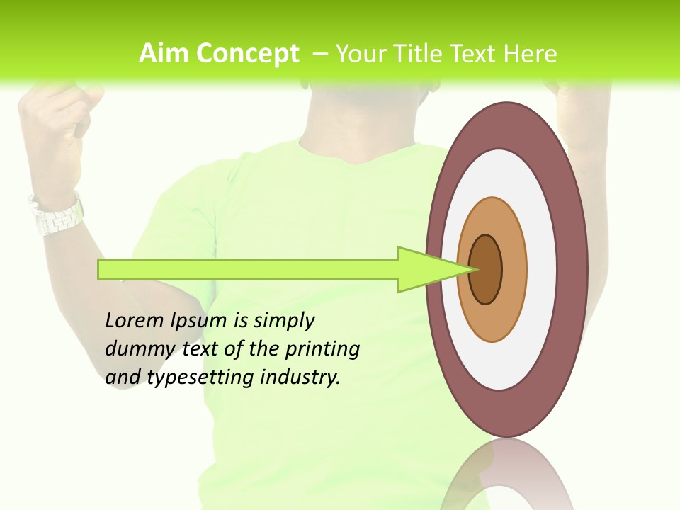 Success Achieved Men PowerPoint Template