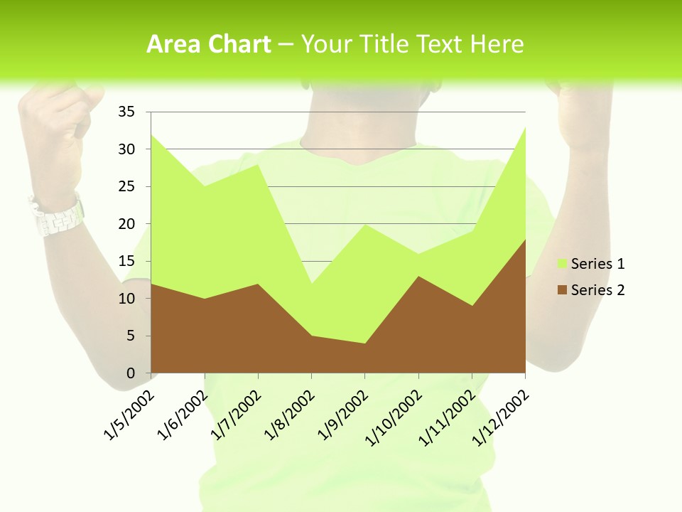 Success Achieved Men PowerPoint Template