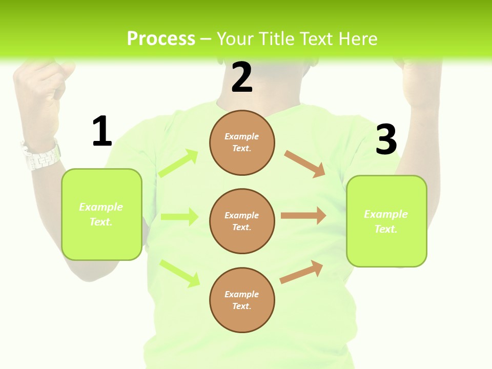 Success Achieved Men PowerPoint Template