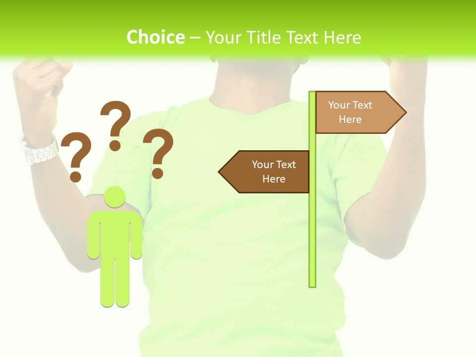 Success Achieved Men PowerPoint Template