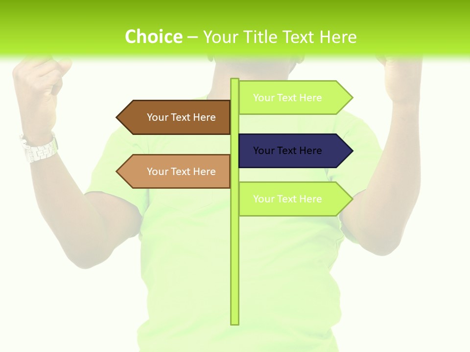 Success Achieved Men PowerPoint Template