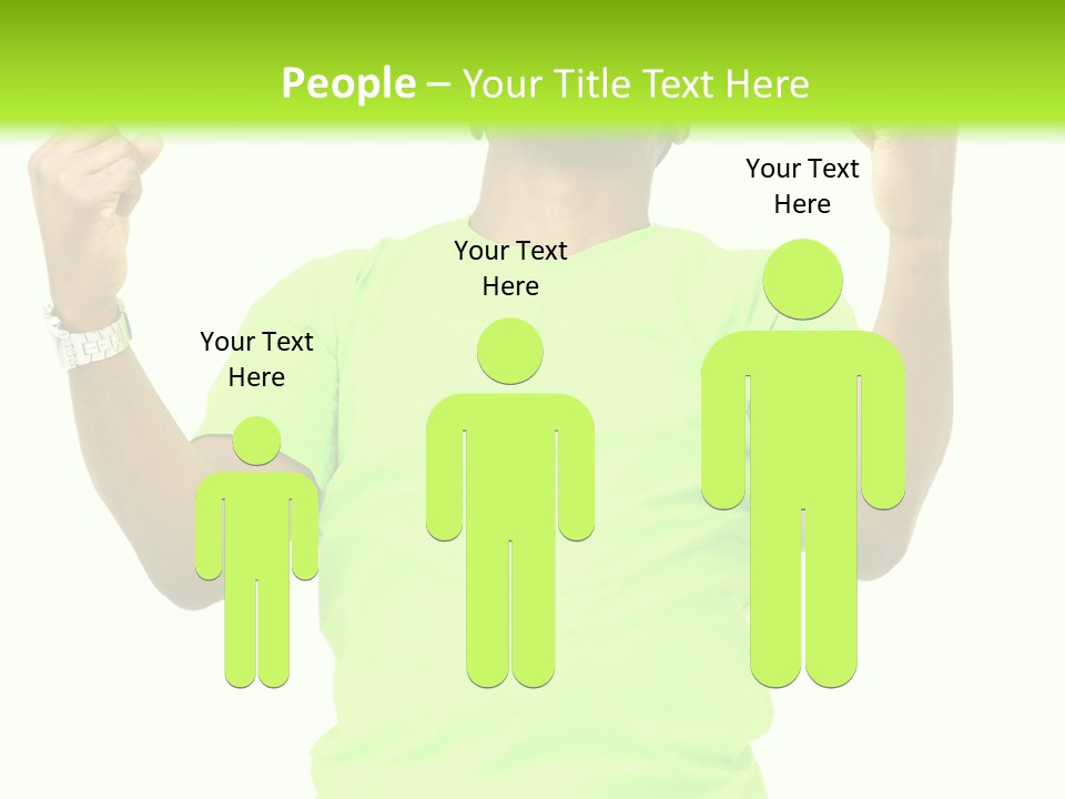 Success Achieved Men PowerPoint Template