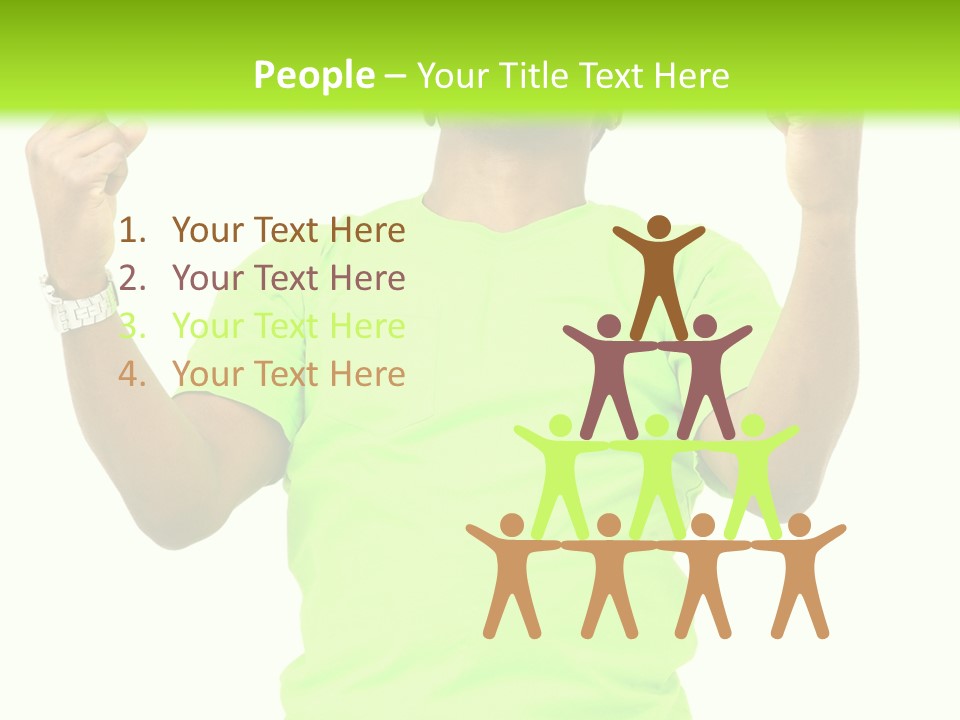 Success Achieved Men PowerPoint Template