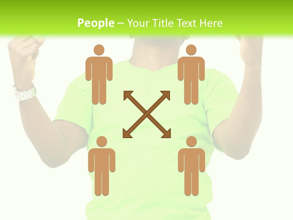 Success Achieved Men PowerPoint Template