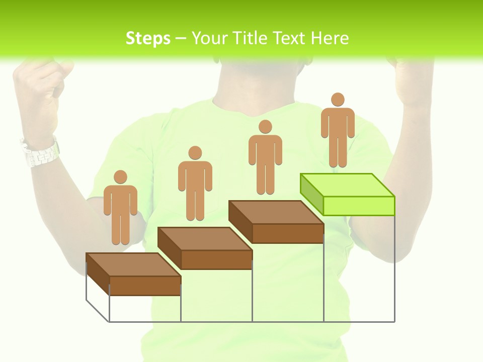 Success Achieved Men PowerPoint Template