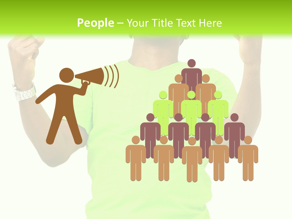 Success Achieved Men PowerPoint Template