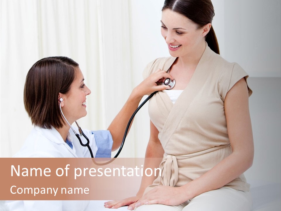 People Checkup Clinic PowerPoint Template