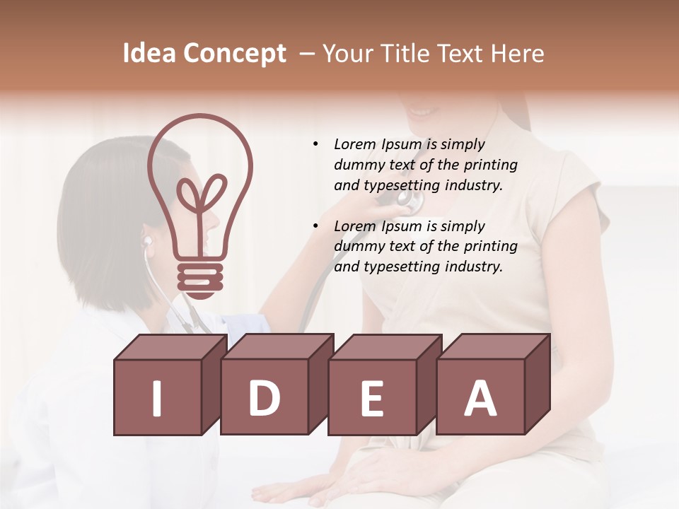 People Checkup Clinic PowerPoint Template