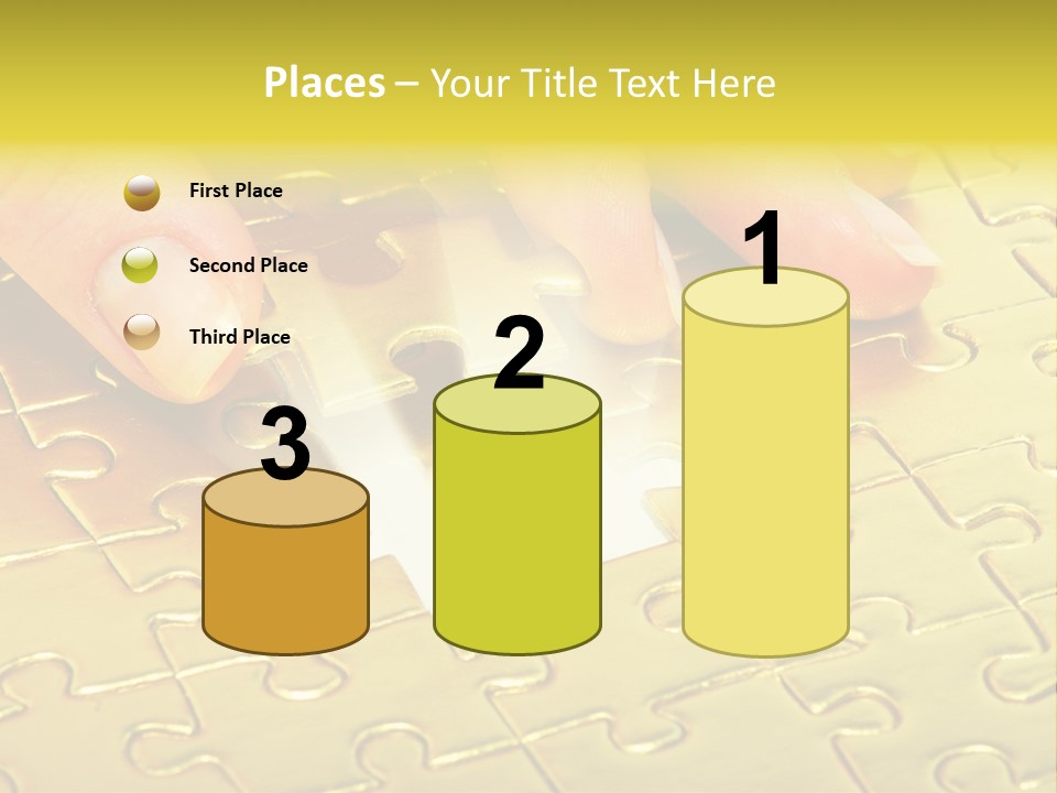 Difficulty Patience Gold PowerPoint Template