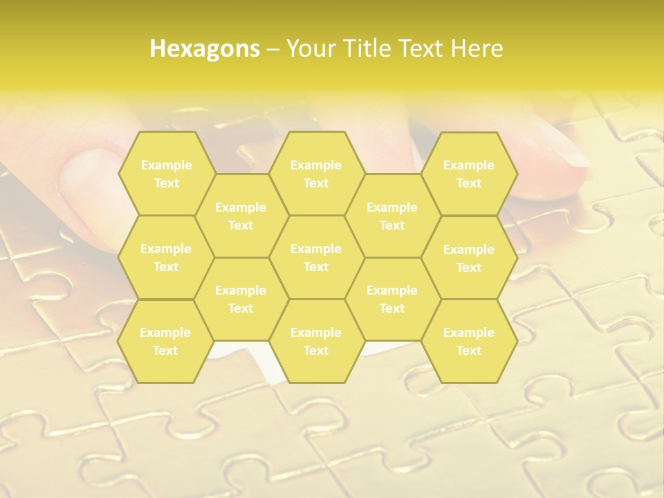 Difficulty Patience Gold PowerPoint Template