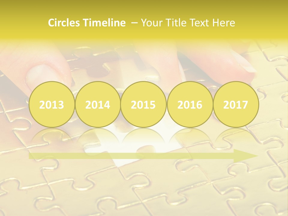 Difficulty Patience Gold PowerPoint Template