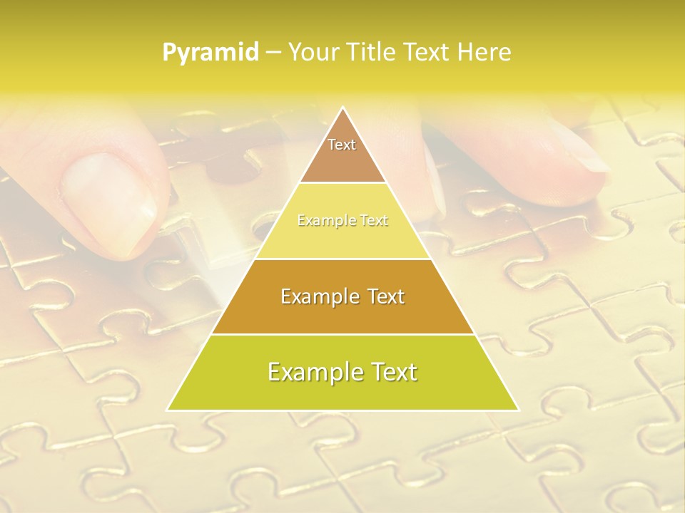 Difficulty Patience Gold PowerPoint Template