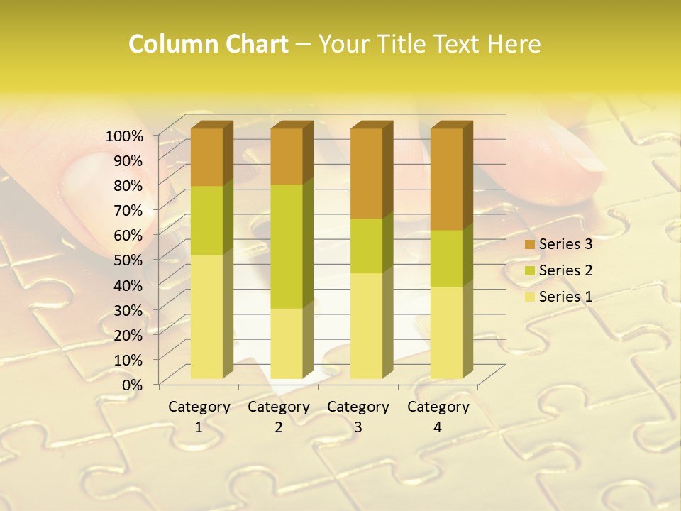 Difficulty Patience Gold PowerPoint Template