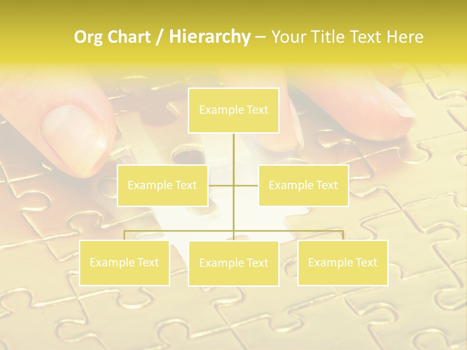 Difficulty Patience Gold PowerPoint Template