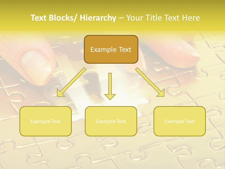 Difficulty Patience Gold PowerPoint Template
