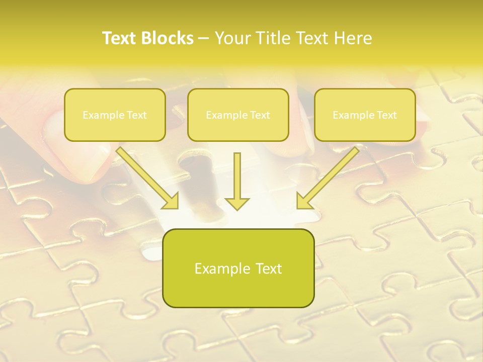 Difficulty Patience Gold PowerPoint Template