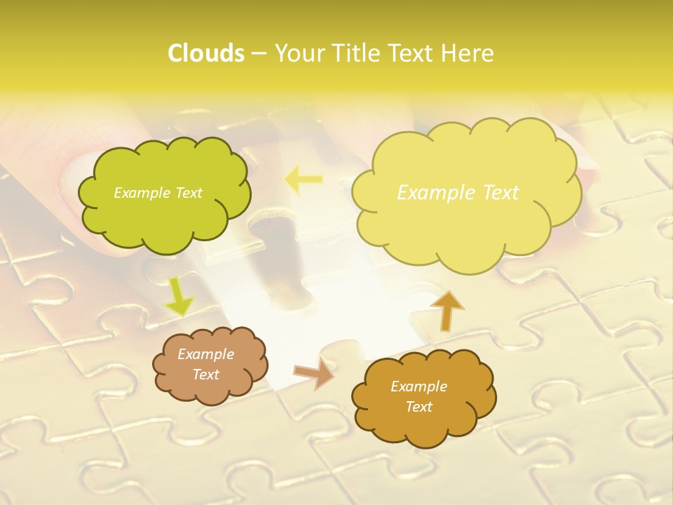 Difficulty Patience Gold PowerPoint Template