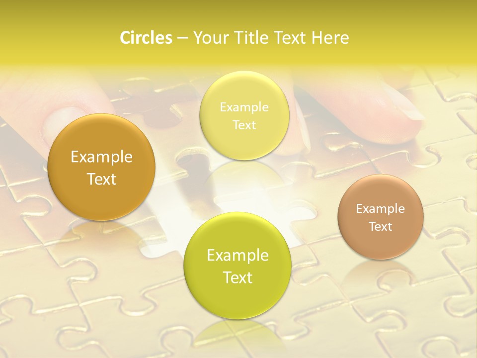 Difficulty Patience Gold PowerPoint Template