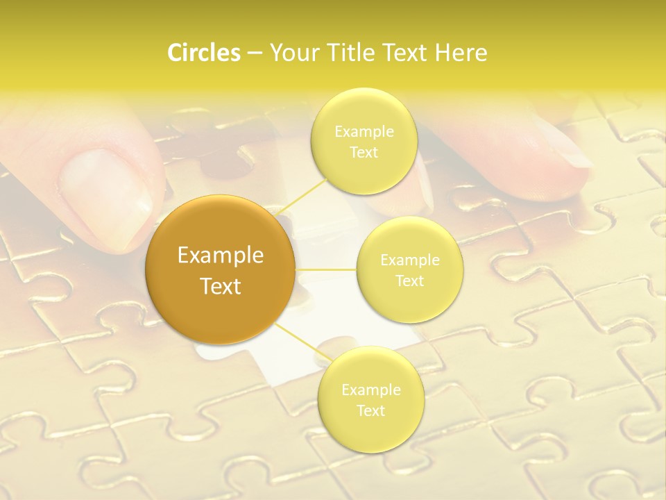 Difficulty Patience Gold PowerPoint Template