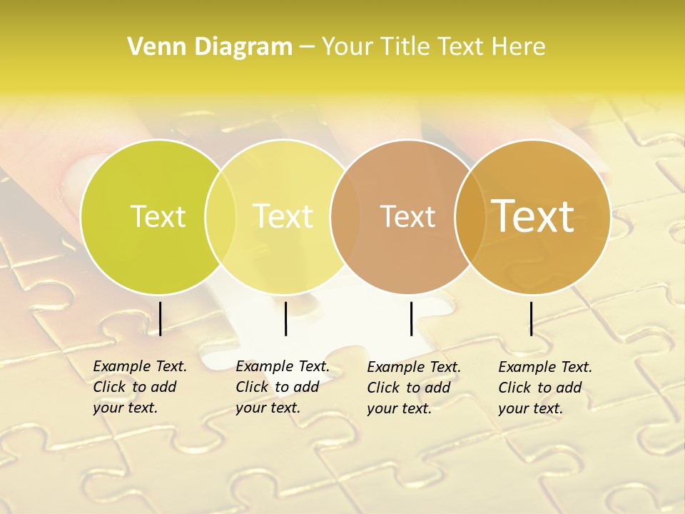 Difficulty Patience Gold PowerPoint Template