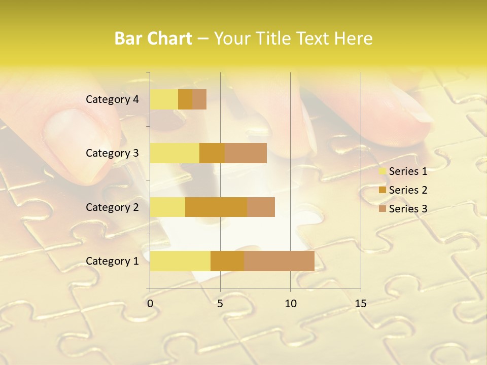 Difficulty Patience Gold PowerPoint Template