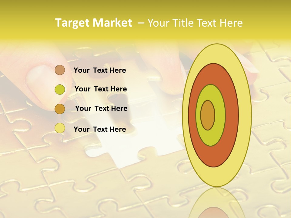 Difficulty Patience Gold PowerPoint Template