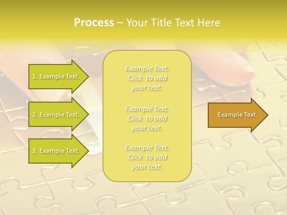 Difficulty Patience Gold PowerPoint Template