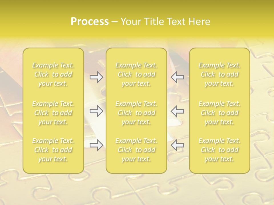 Difficulty Patience Gold PowerPoint Template