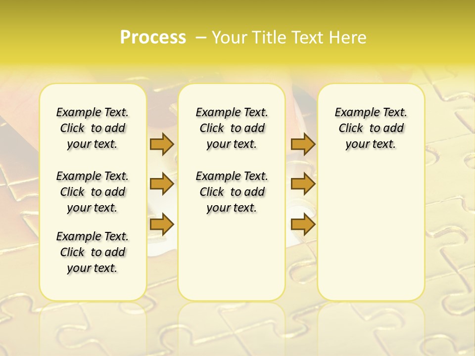 Difficulty Patience Gold PowerPoint Template
