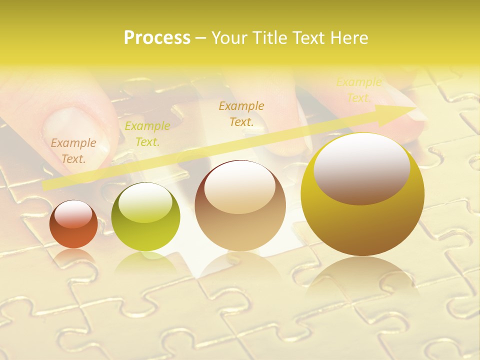 Difficulty Patience Gold PowerPoint Template