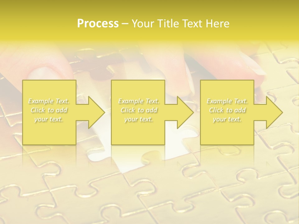 Difficulty Patience Gold PowerPoint Template