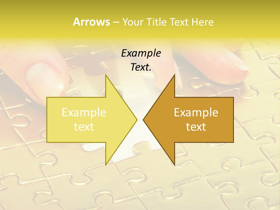 Difficulty Patience Gold PowerPoint Template