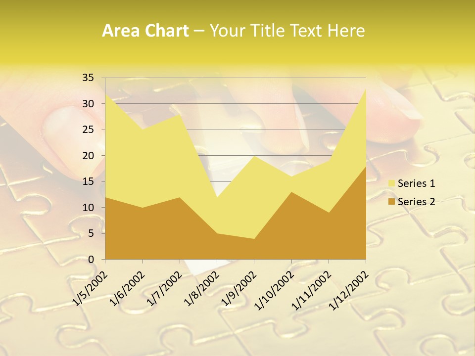 Difficulty Patience Gold PowerPoint Template