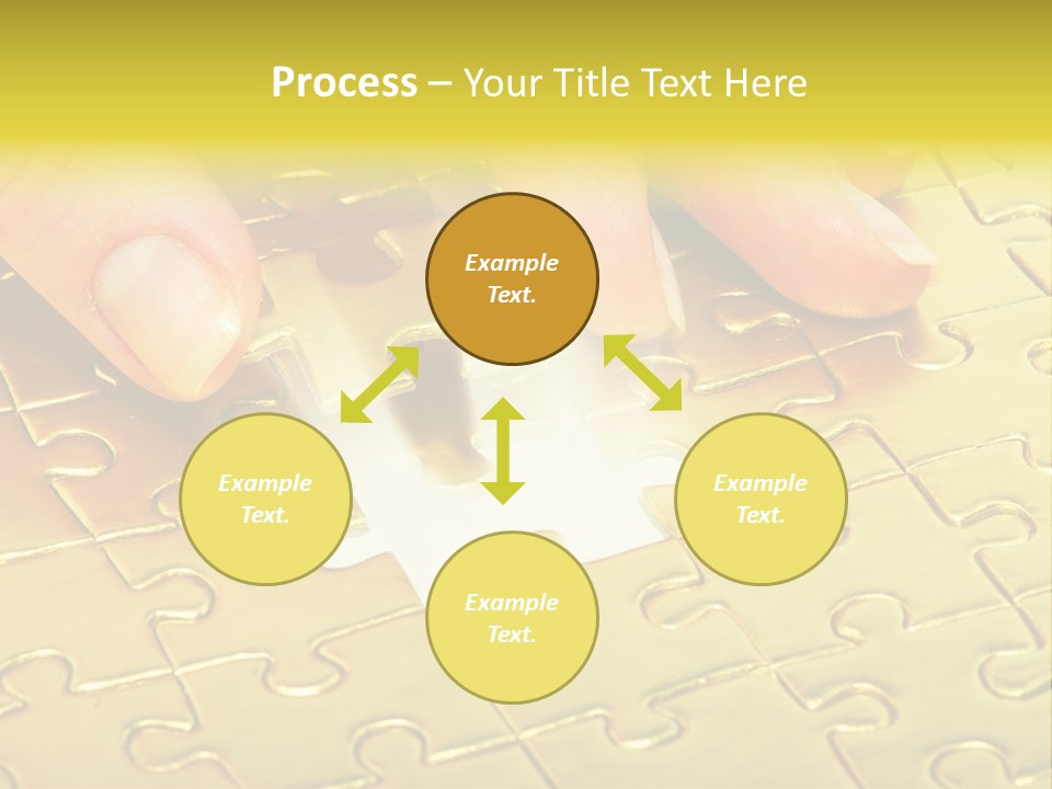 Difficulty Patience Gold PowerPoint Template