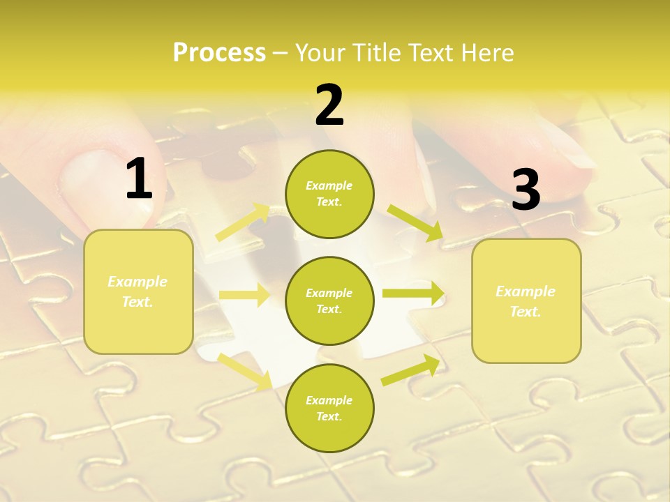 Difficulty Patience Gold PowerPoint Template