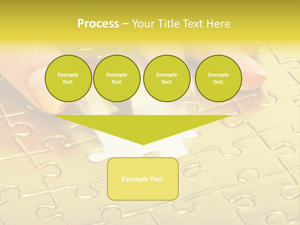 Difficulty Patience Gold PowerPoint Template