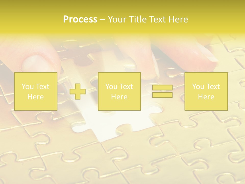 Difficulty Patience Gold PowerPoint Template