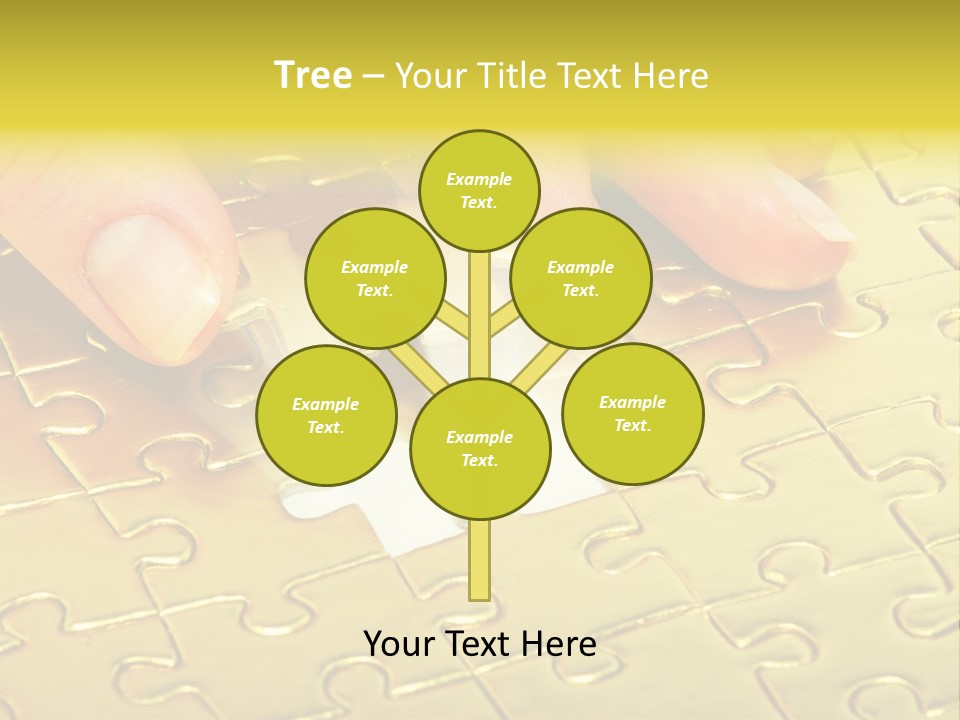 Difficulty Patience Gold PowerPoint Template