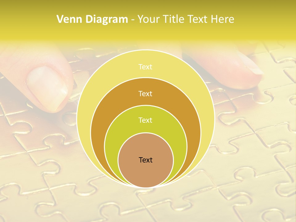 Difficulty Patience Gold PowerPoint Template