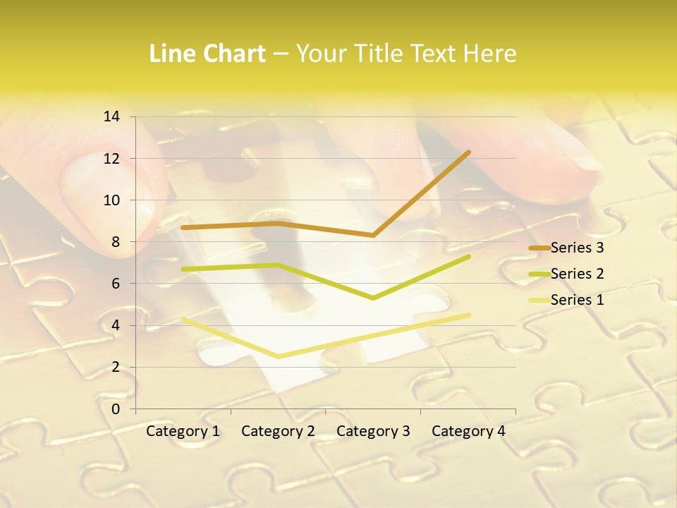 Difficulty Patience Gold PowerPoint Template