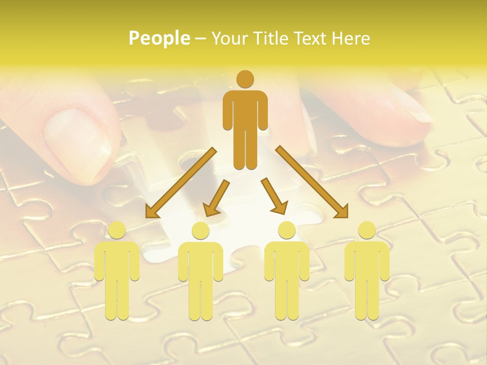 Difficulty Patience Gold PowerPoint Template